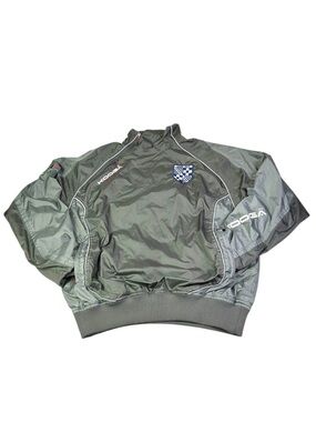 Vintage Kooga Rugby Windbreaker Jacket Womens LRG UMW Mother’s Y2K Gray Pullover